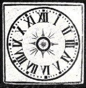 La Dansa de la Mort de Verges, simbolitza el temps amb un rellotge sense broques.