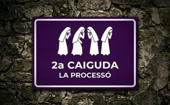 Segona caiguda la Processó de Verges