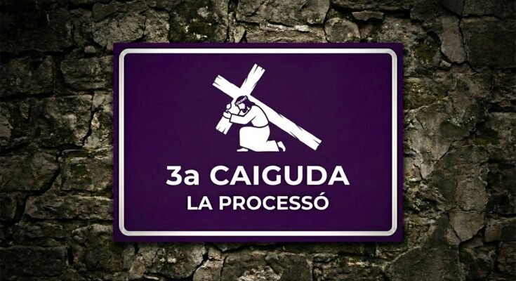 Tercera caiguda a la Processó de Verges