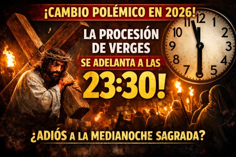 El cambio de horario de la Procesión de Verges y la pérdida del rigor histórico