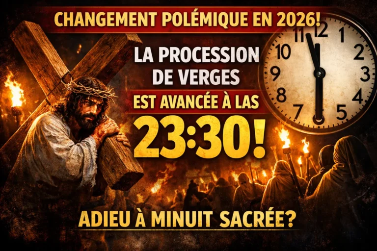 Le changement d&rsquo;horaire de la Procession de Verges et la perte de rigueur historique