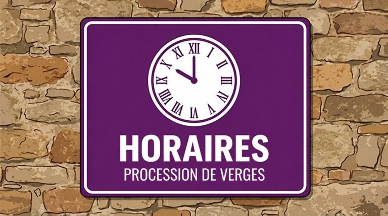 Programme et Horaires de la Procession de Verges
