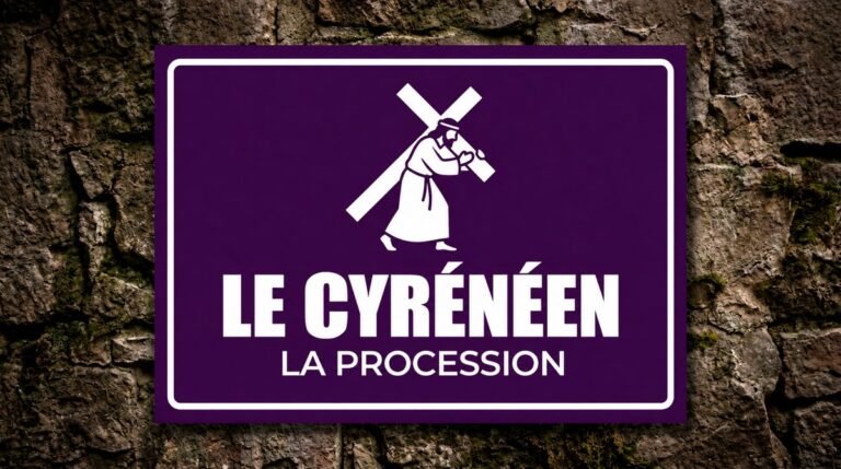 Le Cyrénéen à Verges : L&rsquo;aide forcée lors de la Procession