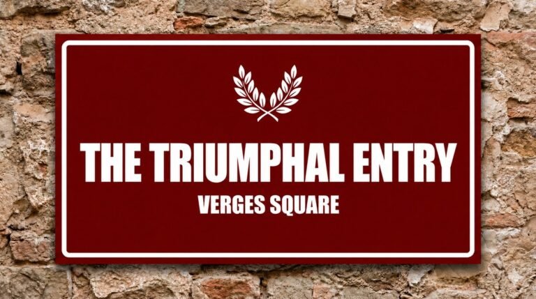Triumphal Entry: Palm Scene in Verges Procession