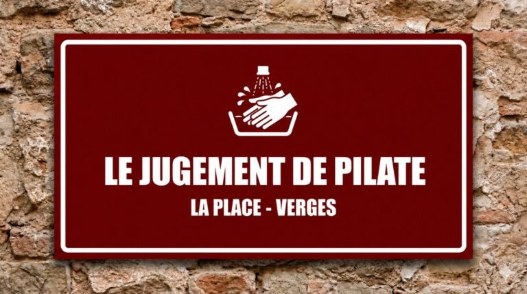 Le Jugement à Verges : Pilate s&rsquo;en lave les mains