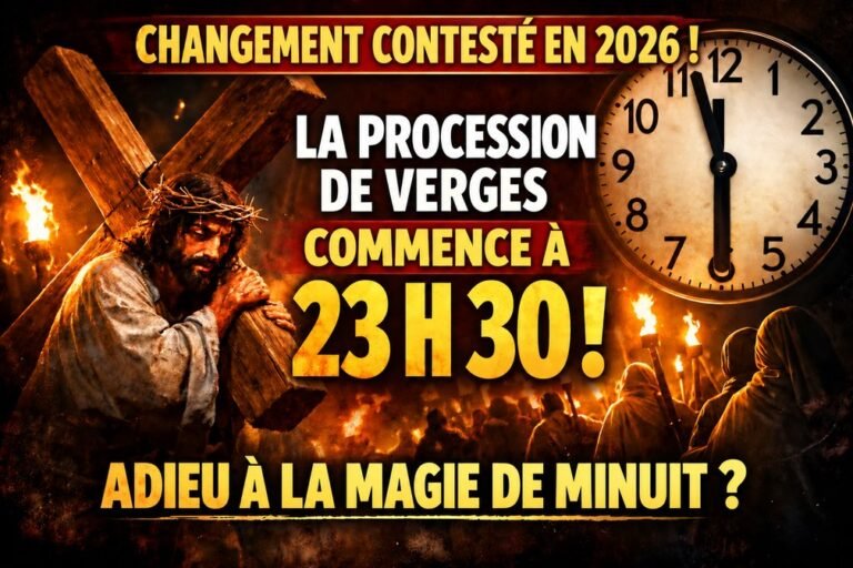 Le changement d&rsquo;horaire de la Procession de Verges et la perte de rigueur historique