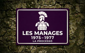 Il·lustració d’un casc i una cuirassa romans: les Manages, 1975–1977, La Processó.