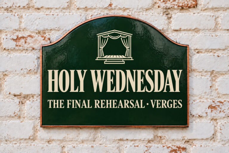 Holy Wednesday in Verges: Rehearsal & Reflection